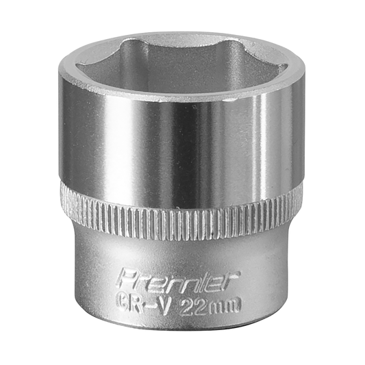 Premier S3822 Premier Socket 3/8"Sq Drive 22mm