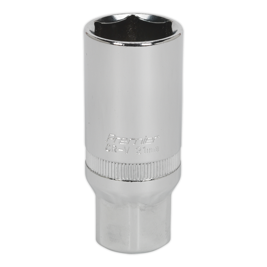 Premier S38SP14 Premier Spark Plug Socket 3/8"Sq Drive 21mm