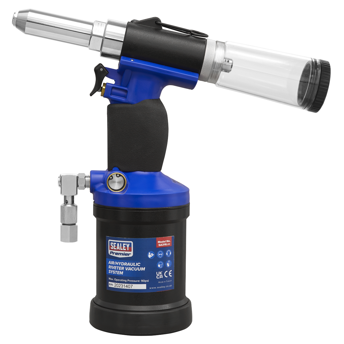 Premier SA316 Air/Hydraulic Riveter Vacuum System
