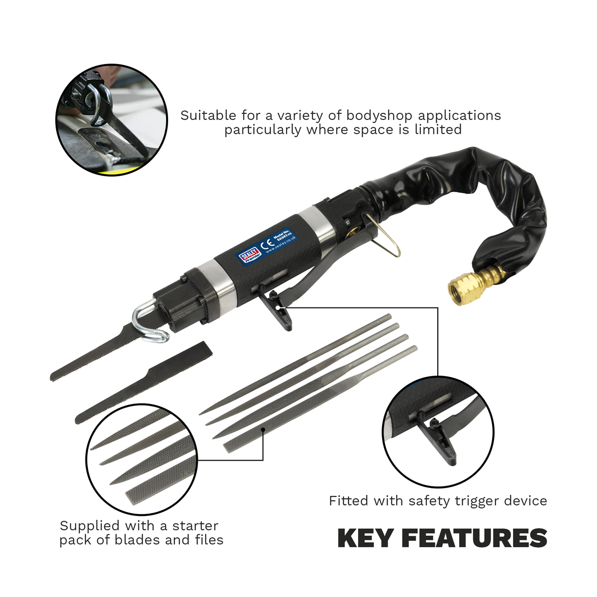 Premier SA347 Premier Mini Reciprocating Air Saw/Needle File