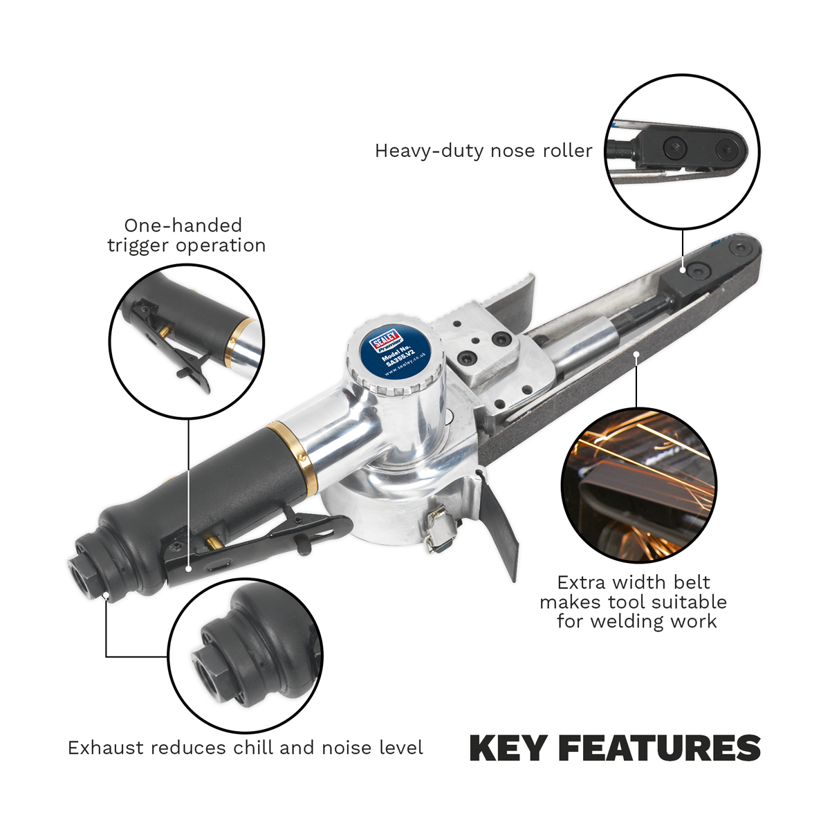 Premier SA355 Premier Air Belt Sander 20 x 520mm