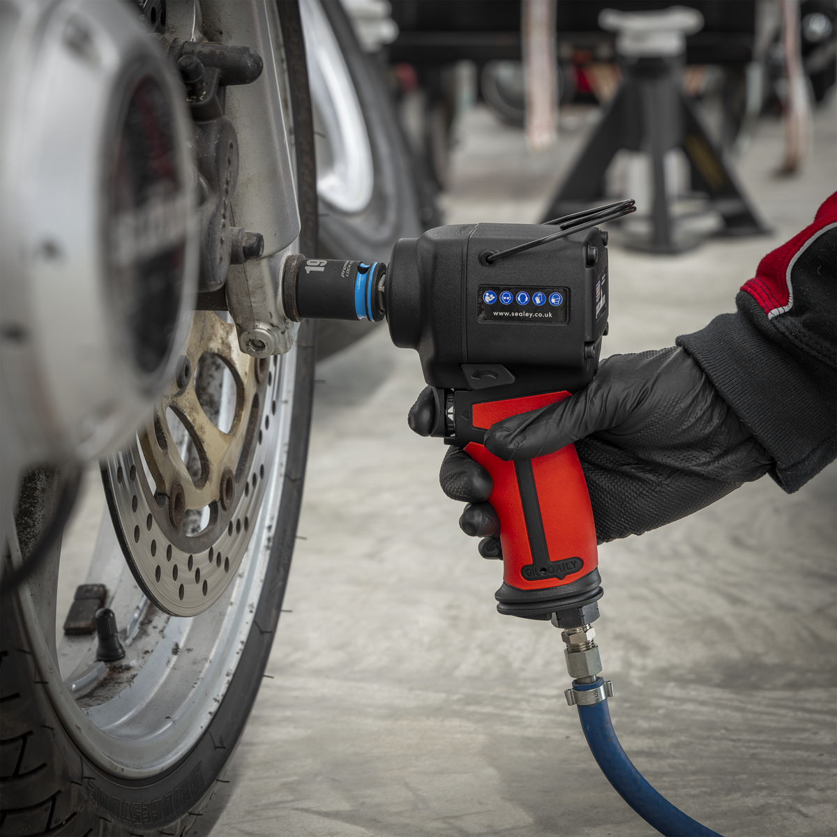 Premier SA6002S Premier Twin Hammer Stubby Air Impact Wrench 1/2"Sq Drive