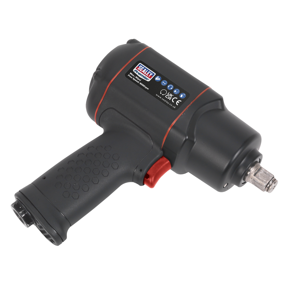 Premier SA6007 Premier Twin Hammer Composite Air Impact Wrench 1/2"Sq Drive