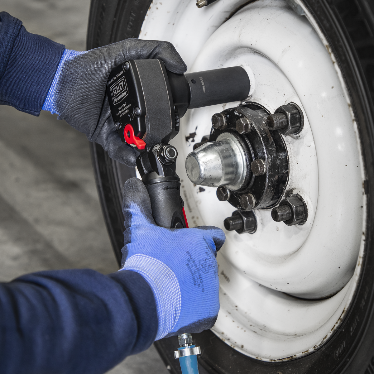 Premier SA6010 Premier Twin Hammer Super Stubby Air Impact Wrench 1/2"Sq Drive