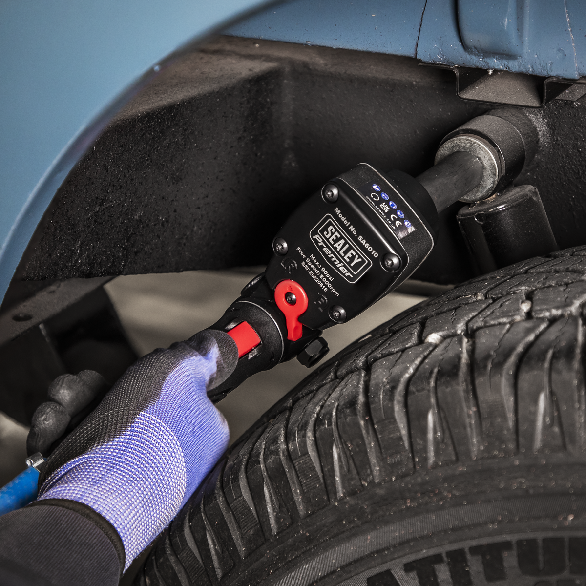 Premier SA6010 Premier Twin Hammer Super Stubby Air Impact Wrench 1/2"Sq Drive