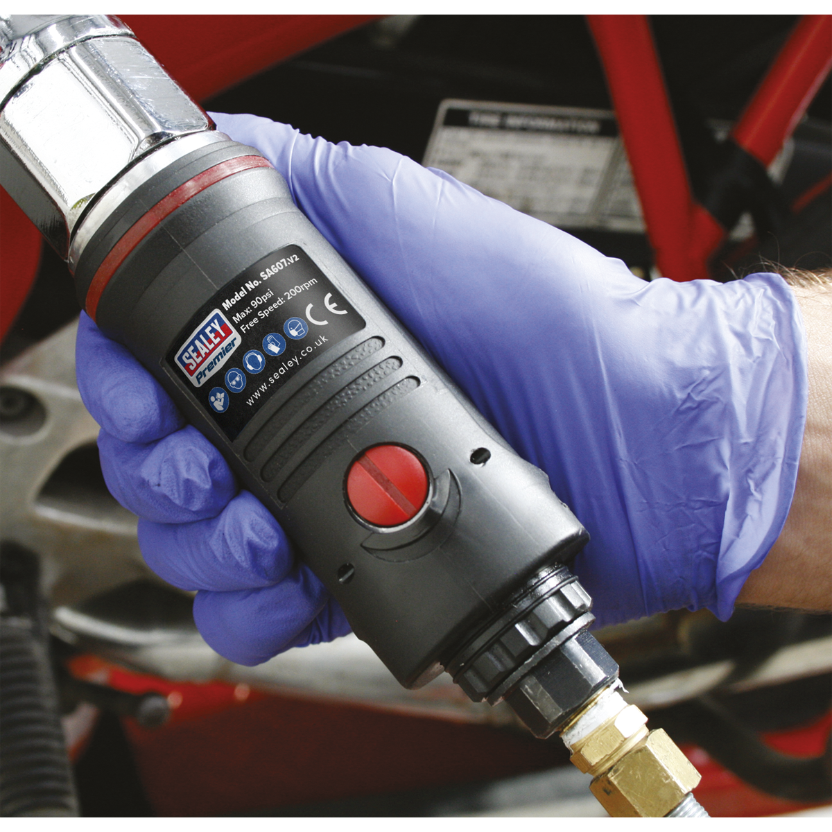 Premier SA607 Premier Air Ratchet Wrench 3/8"Sq Drive