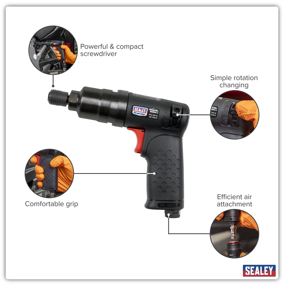 Premier SA623 Premier Composite Mini Air Screwdriver
