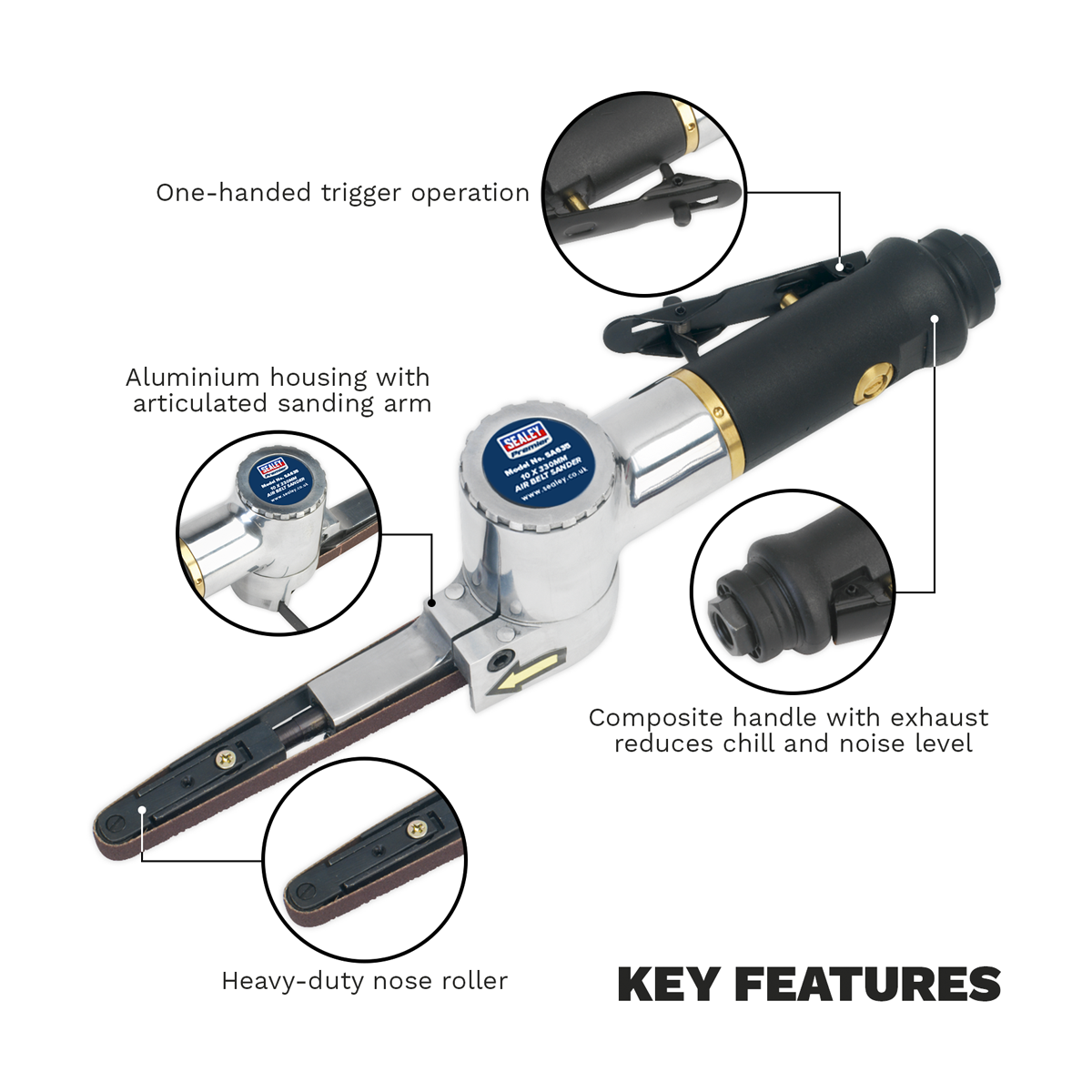 Premier SA635 Premier Air Belt Sander 10 x 330mm