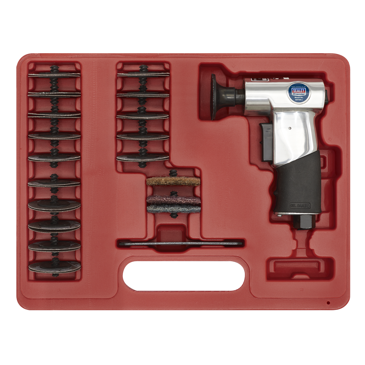 Premier SA720 Premier Air Mini Sander Kit 50mm 35pc