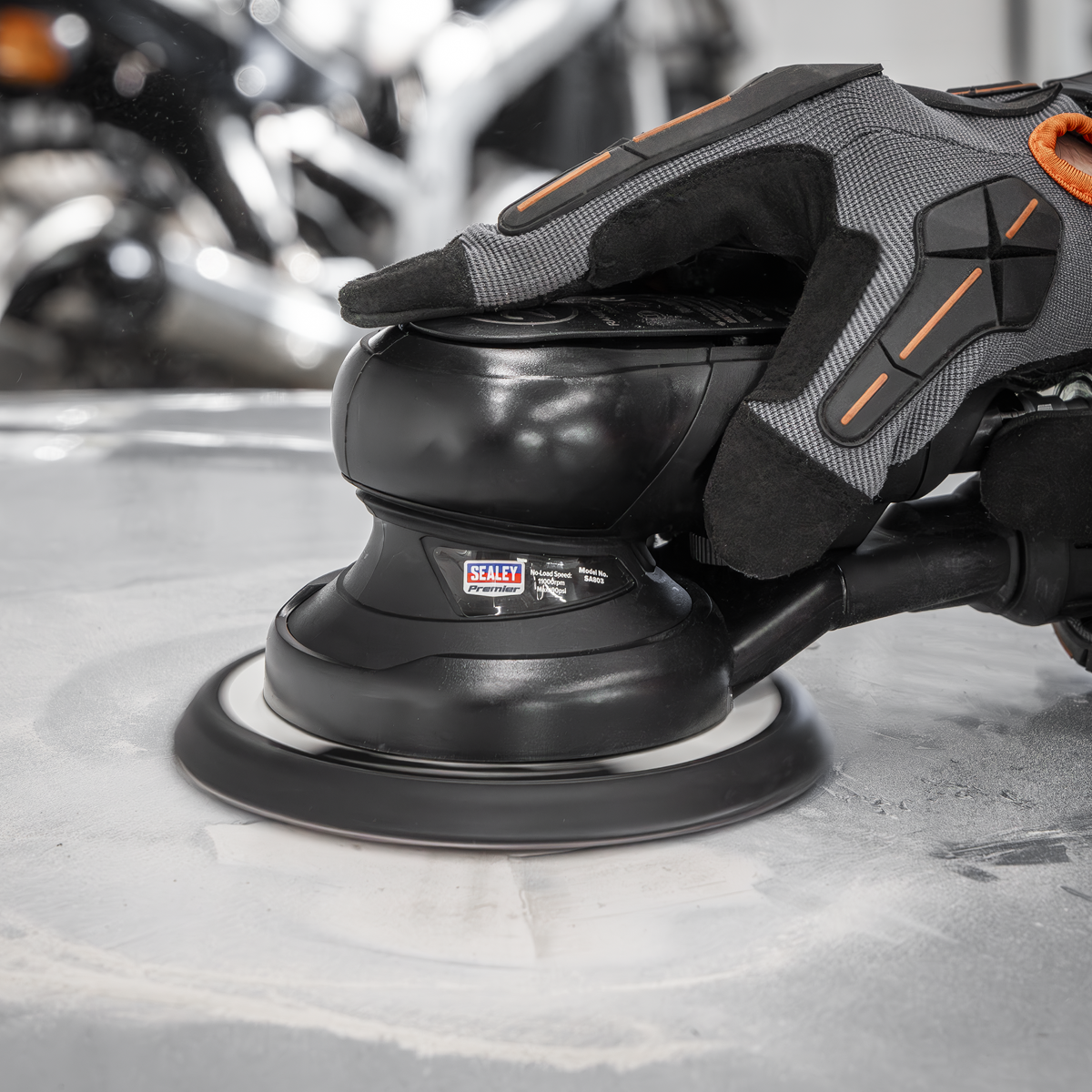 Premier SA803 Air Palm Orbital Sander Ø150mm Dust-Free