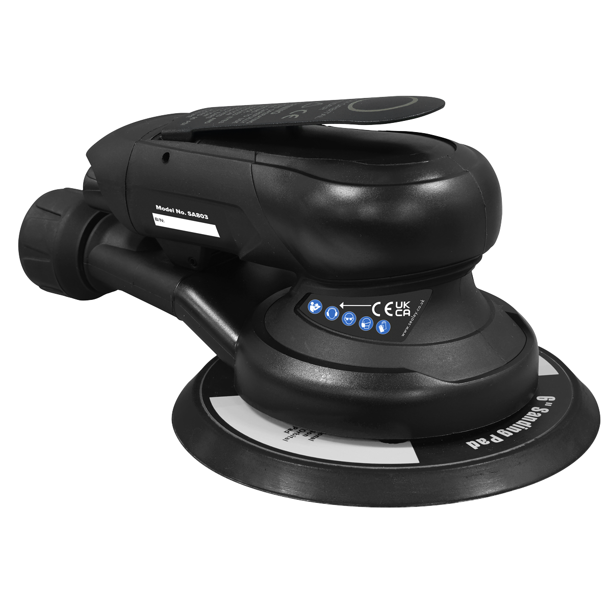 Premier SA803 Air Palm Orbital Sander Ø150mm Dust-Free