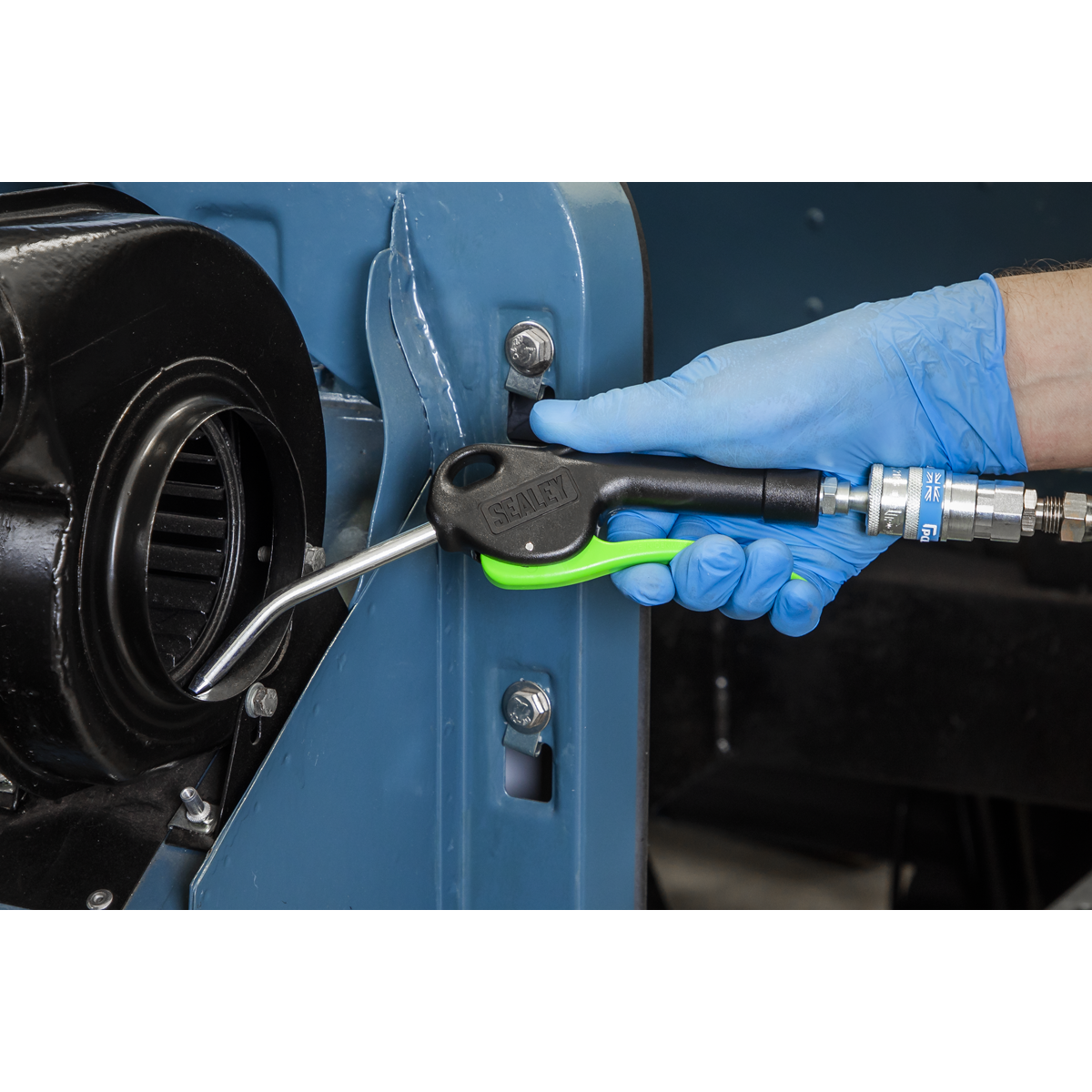 Premier SA9230 Premier Air Blow Gun with Angled Lance 1/4"BSP Air Inlet 100 x 8mm