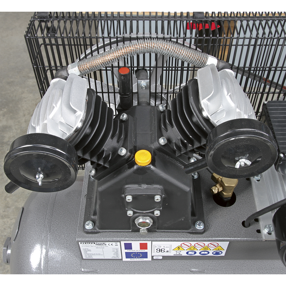 Premier SAC3203B3PH Premier 200L Belt Drive Air Compressor with Front Control Panel