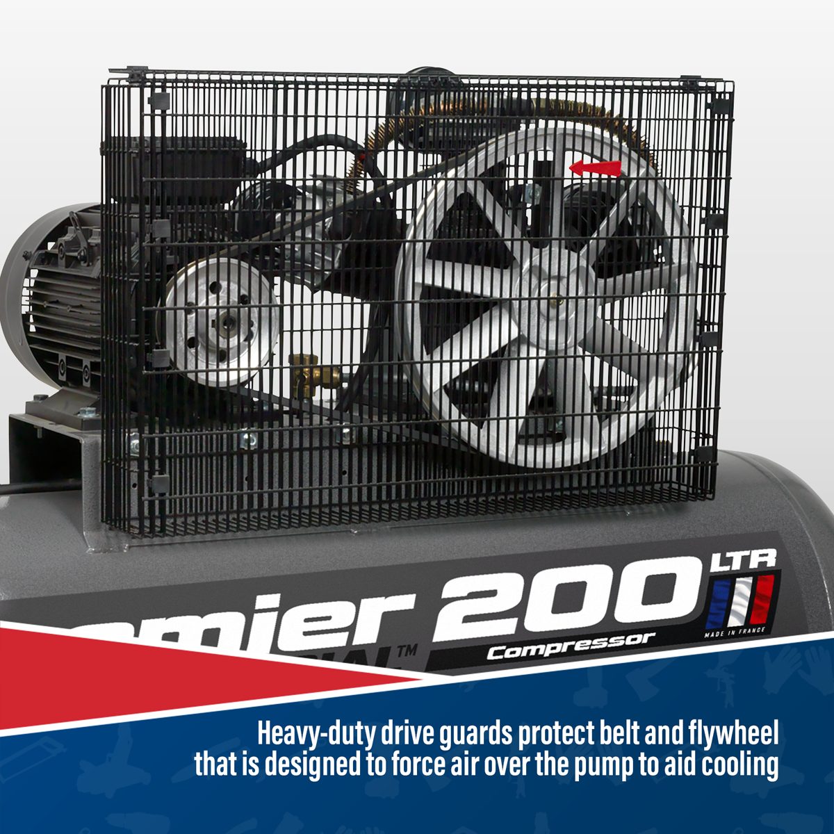 Premier SAC32055B Premier 200L Belt Drive Air Compressor 5.5hp