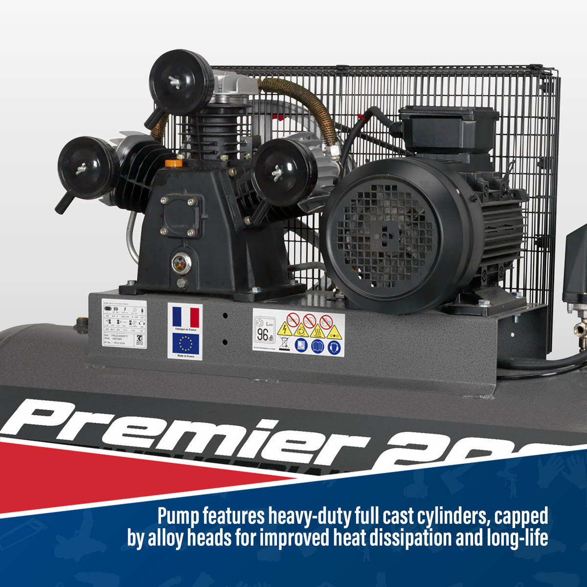 Premier SAC32055B Premier 200L Belt Drive Air Compressor 5.5hp