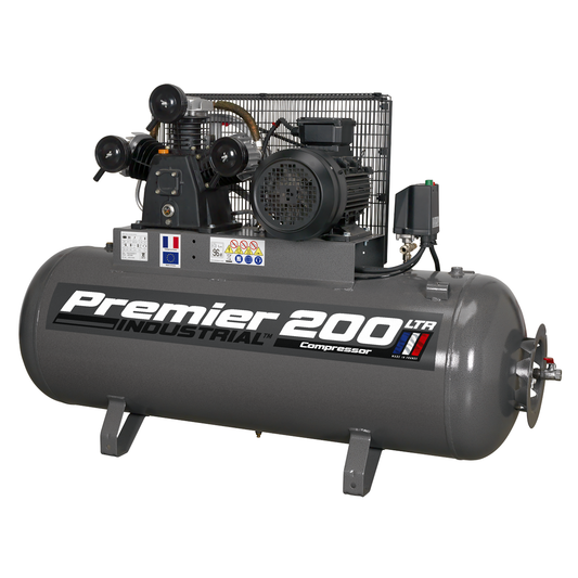 Premier SAC32055B Premier 200L Belt Drive Air Compressor 5.5hp