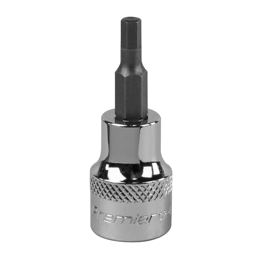 Premier SBH007 Premier Hex Socket Bit 3/8"Sq Drive 4mm