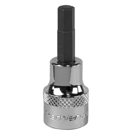 Premier SBH009 Premier Hex Socket Bit 3/8"Sq Drive 6mm