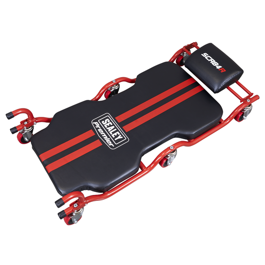 Premier SCR84 Deluxe Steel Creeper with 6 Wheels & Headrest