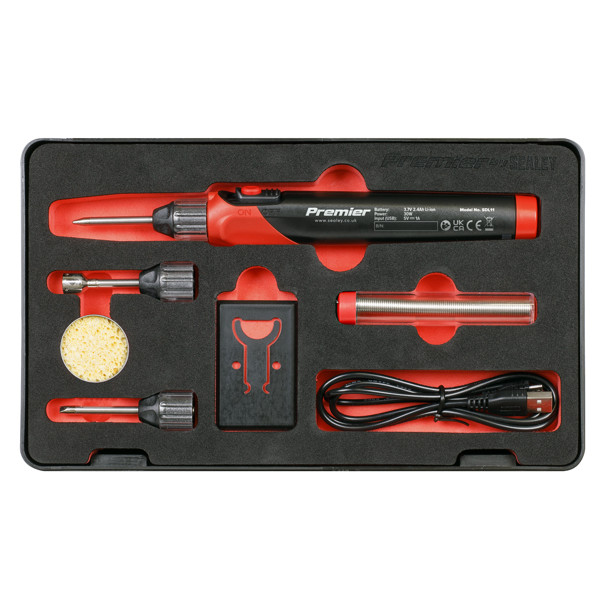 Premier SDL11 Premier Rechargeable Soldering Iron Kit 30W