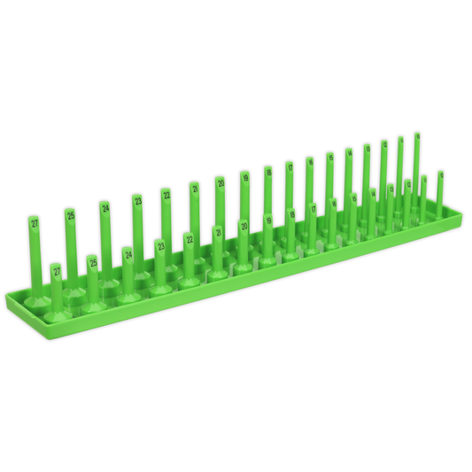 Premier SH1217HV Premier Socket Holder 1/2"Sq Drive 10-27mm - Hi-Vis Green