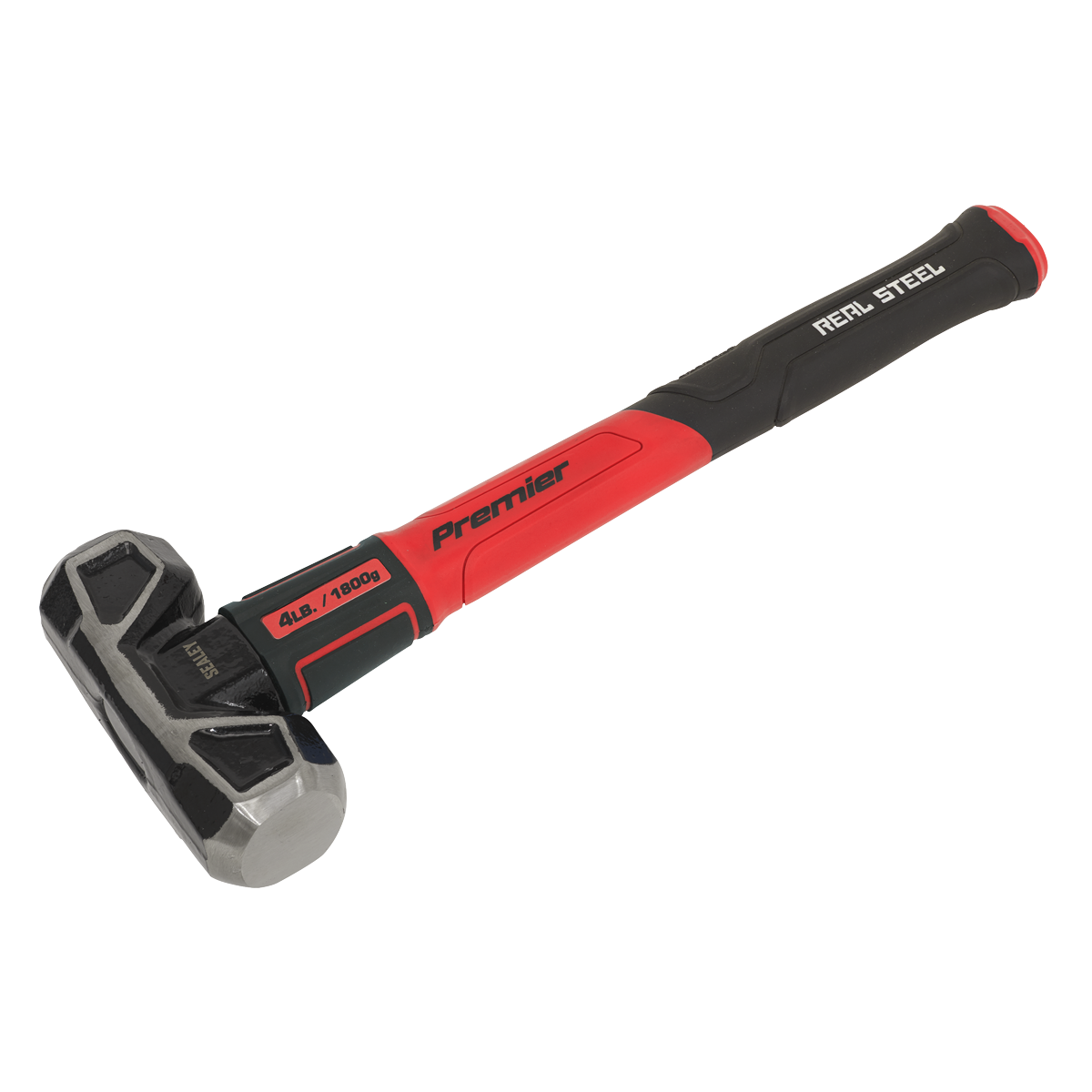 Premier SLHG04 Premier Short Handle Sledge Hammer with Fibreglass Shaft 4lb