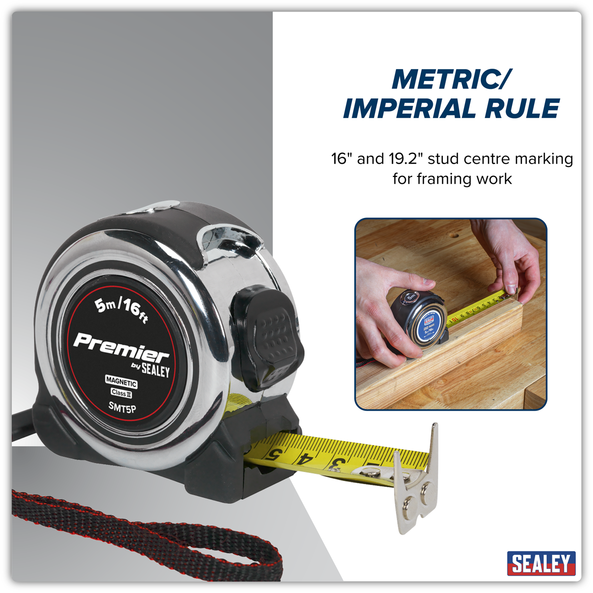 Premier SMT5P Premier Professional Tape Measure 5m(16ft)