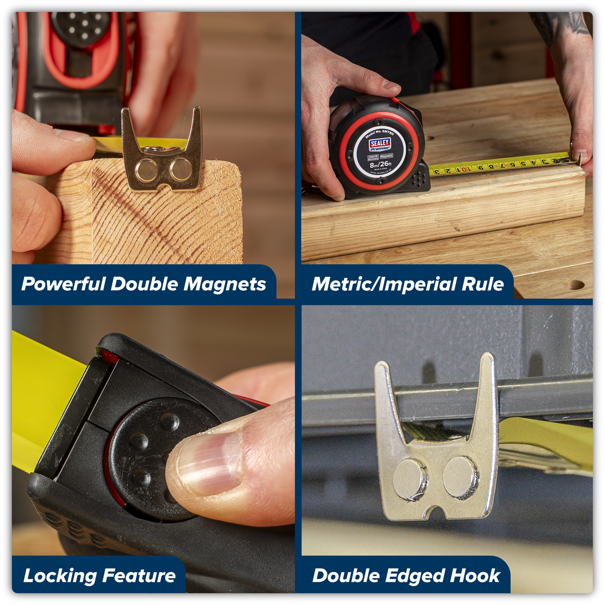 Premier SMT8H Premier Heavy-Duty Tape Measure 8m(26ft)