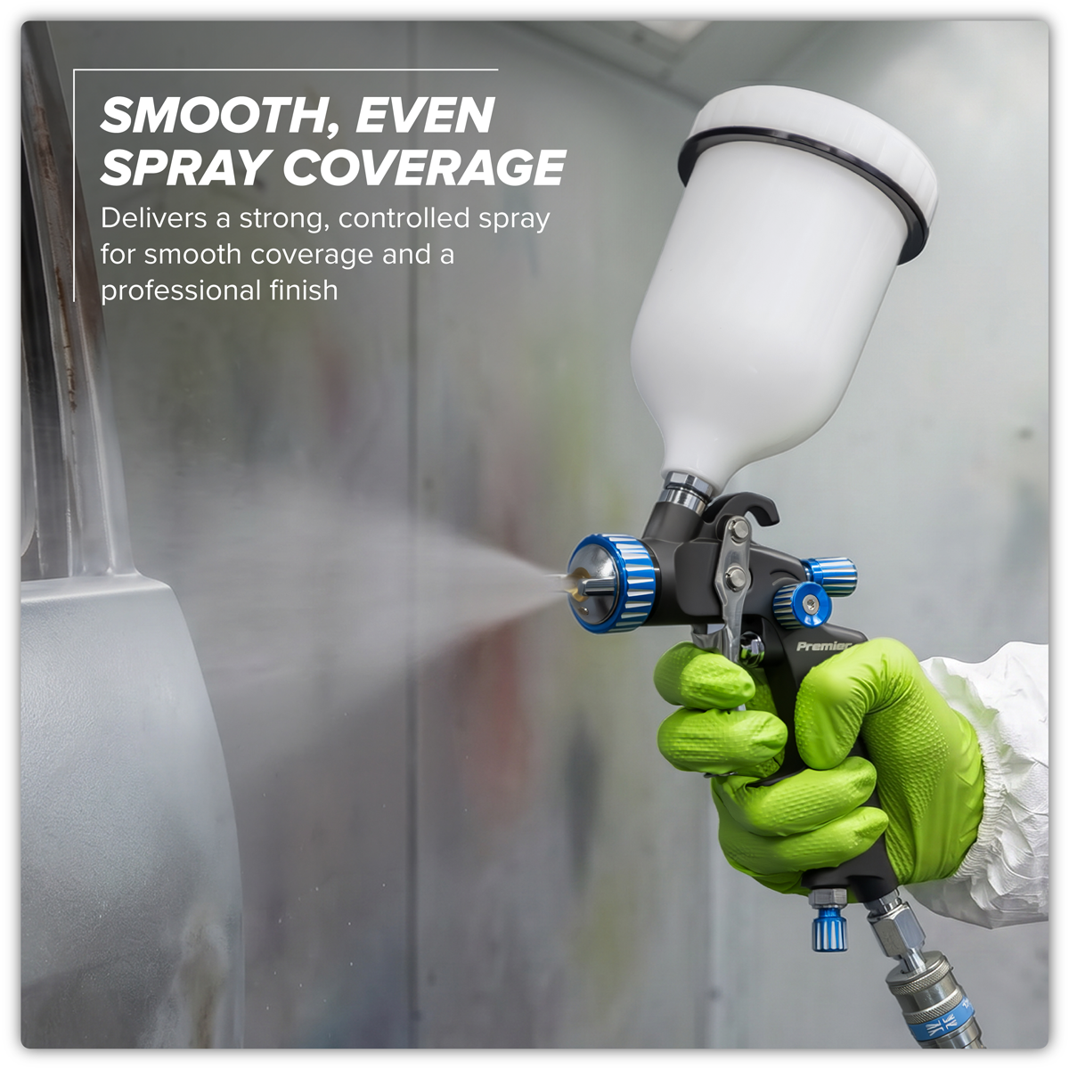 Premier SP01 Premier Professional SP Gravity Feed Spray Gun 1.4mm Set-Up