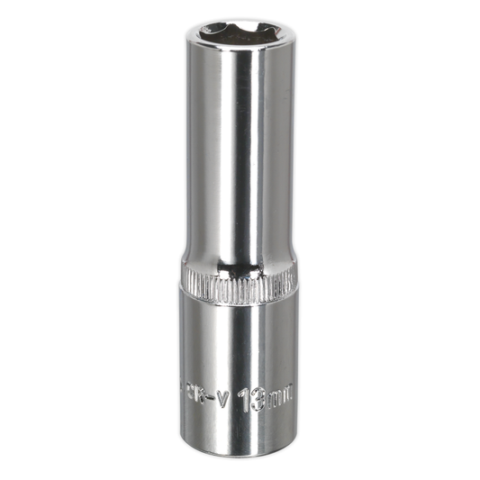 Premier SP1213D Premier Fully Polished Deep Socket 1/2"Sq Drive 13mm