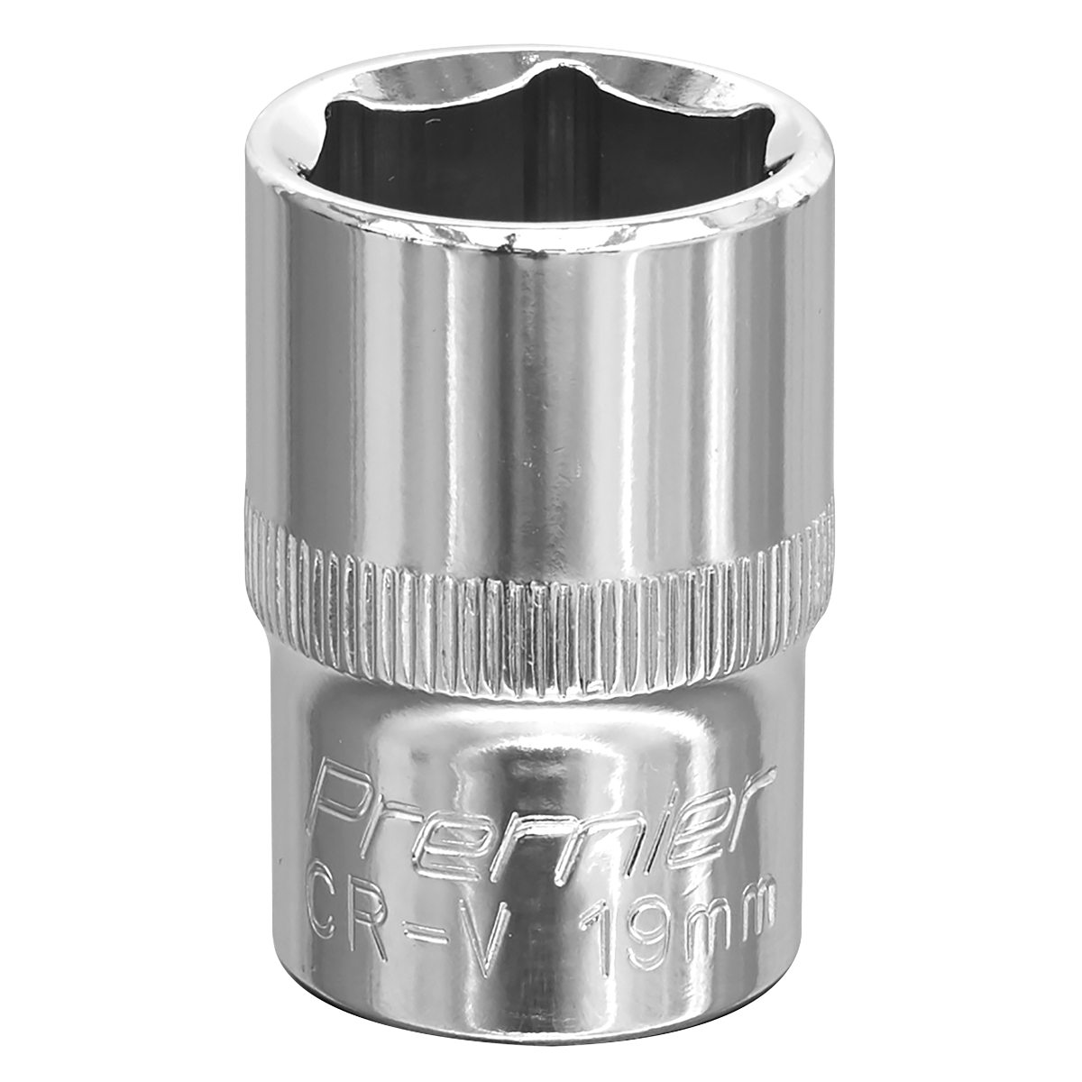 Premier SP1219 Premier Fully Polished Socket 1/2"Sq Drive 19mm
