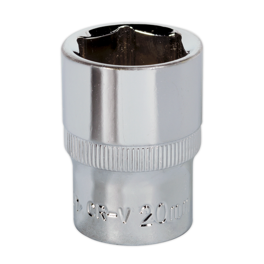 Premier SP1220 Premier Fully Polished Socket 1/2"Sq Drive 20mm