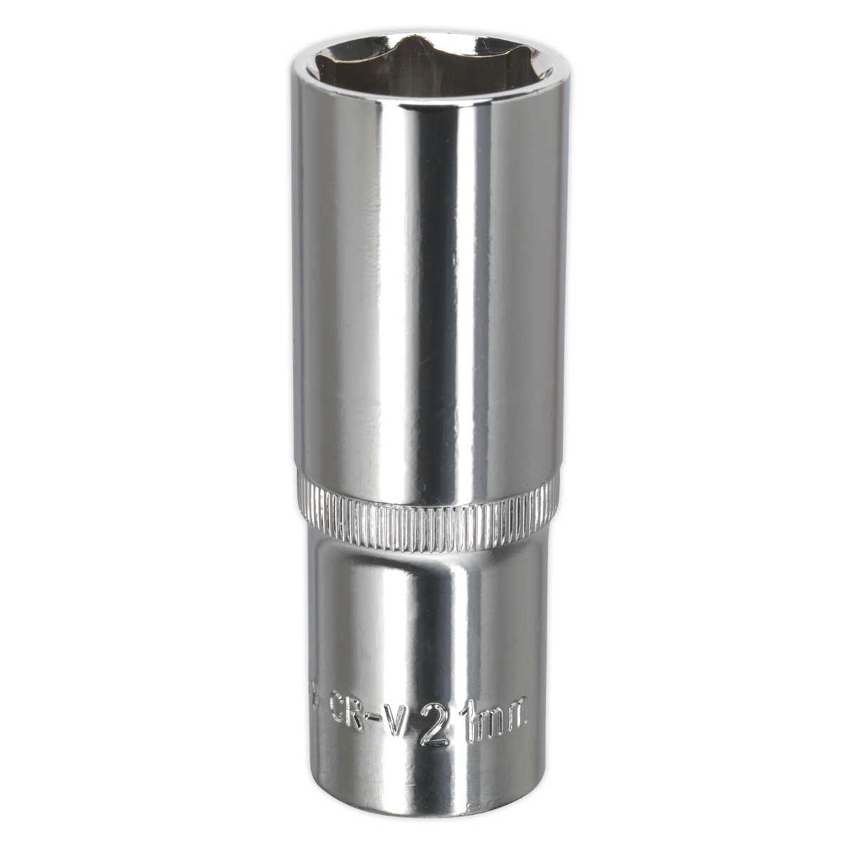Premier SP1221D Premier Fully Polished Deep Socket 1/2"Sq Drive 21mm