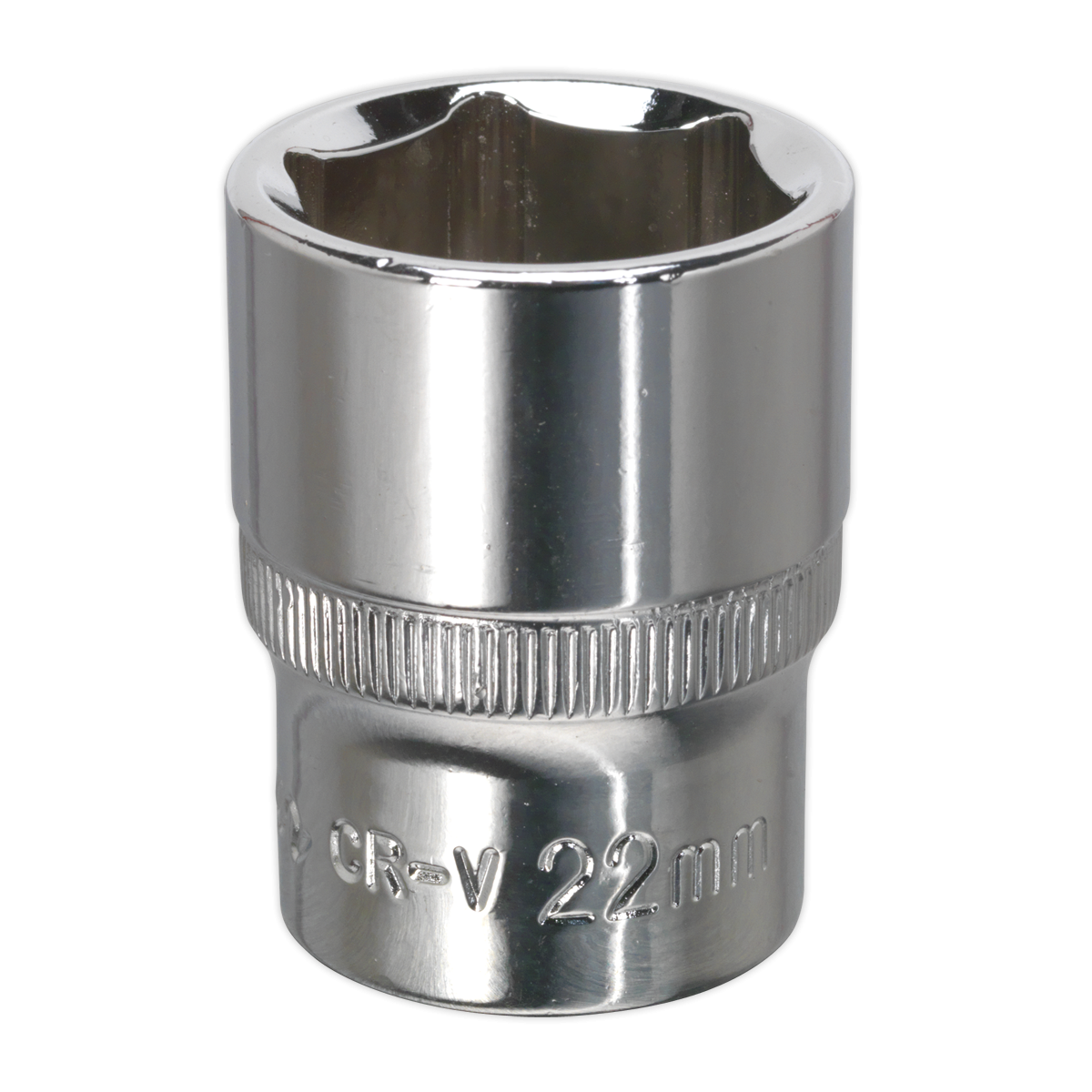 Premier SP1222 Premier Fully Polished Socket 1/2"Sq Drive 22mm