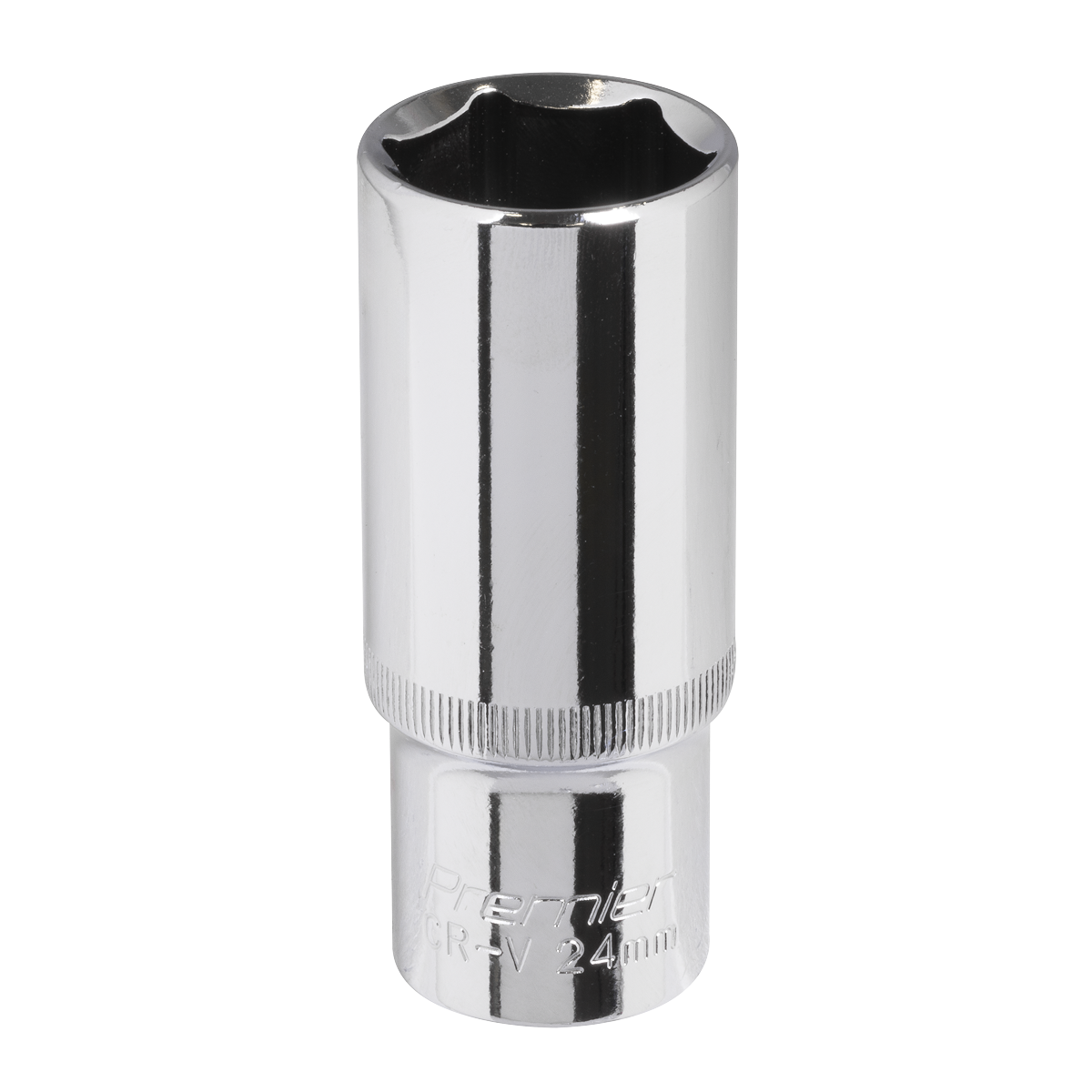 Premier SP1224D Premier Fully Polished Deep Socket 1/2"Sq Drive 24mm
