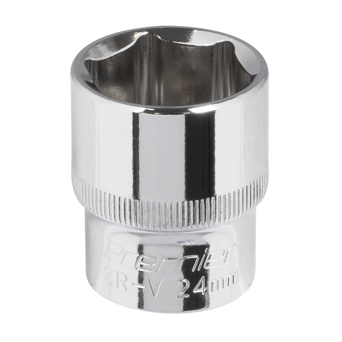 Premier SP1224 Premier Fully Polished Socket 1/2"Sq Drive 24mm