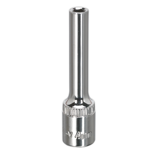 Premier SP1404D Premier Fully Polished Deep Socket 1/4"Sq Drive 4mm
