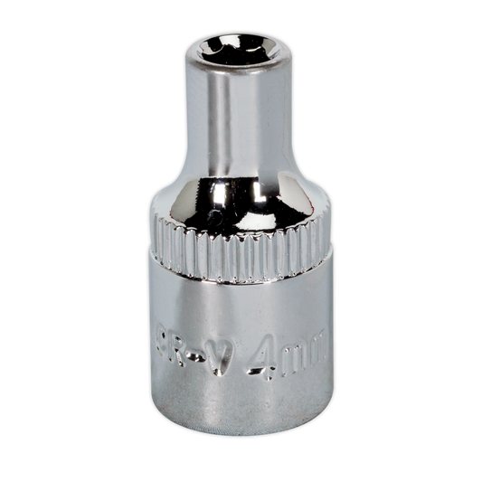 Premier SP1404 Premier Fully Polished Socket 1/4"Sq Drive 4mm