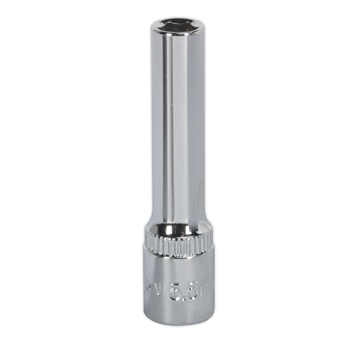 Premier SP14055D Premier Fully Polished Deep Socket 1/4"Sq Drive 5.5mm