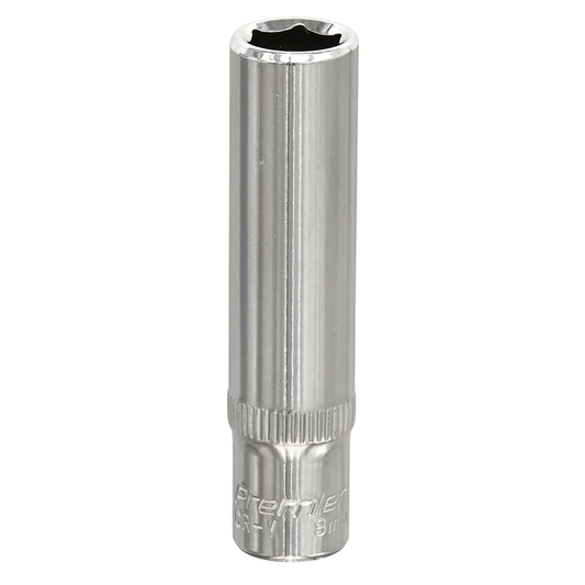 Premier SP1408D Premier Fully Polished Deep Socket 1/4"Sq Drive 8mm