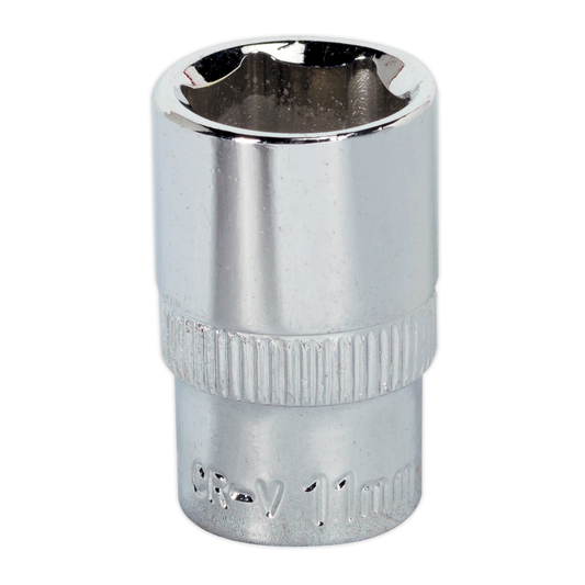 Premier SP1411 Premier Fully Polished Socket 1/4"Sq Drive 11mm