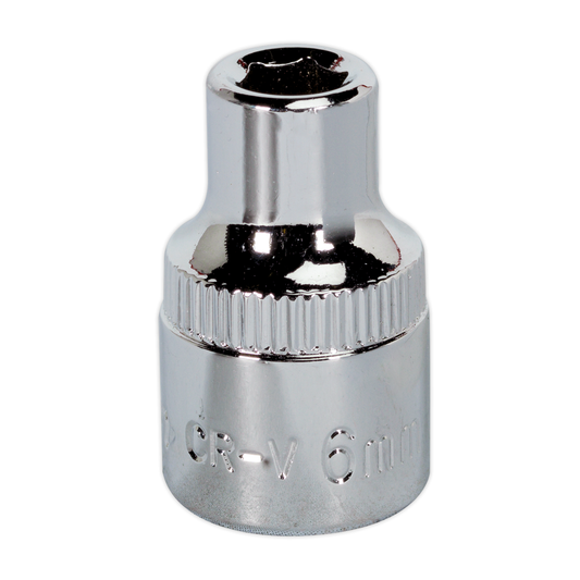 Premier SP3806 Premier Fully Polished Socket 3/8"Sq Drive 6mm