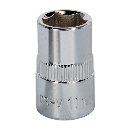 Premier SP3811 Premier Fully Polished Socket 3/8"Sq Drive 11mm
