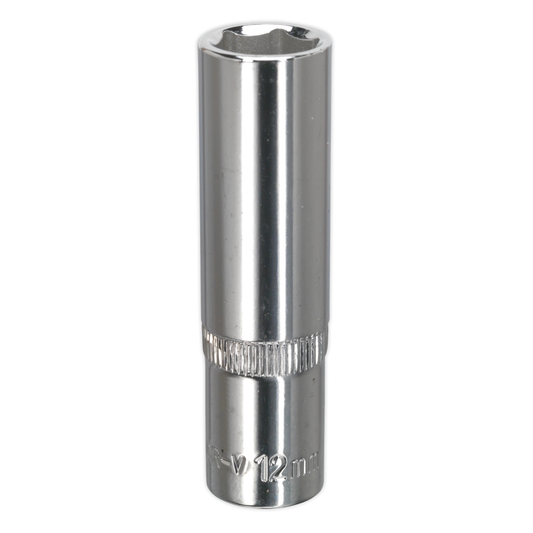 Premier SP3812D Premier Fully Polished Deep Socket 3/8"Sq Drive 12mm