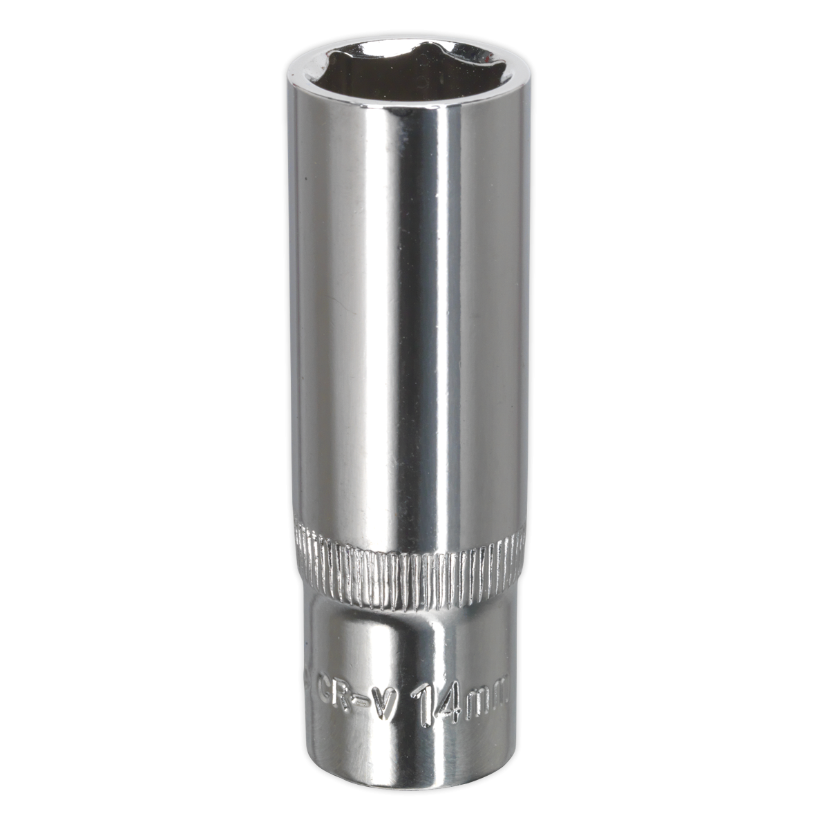Premier SP3814D Premier Fully Polished Deep Socket 3/8"Sq Drive 14mm