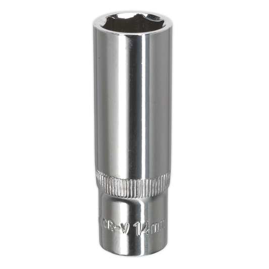 Premier SP3814D Premier Fully Polished Deep Socket 3/8"Sq Drive 14mm
