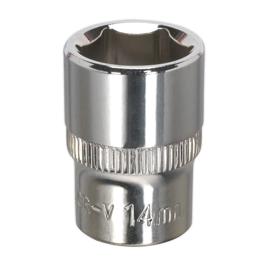 Premier SP3814 Premier Fully Polished Socket 3/8"Sq Drive 14mm