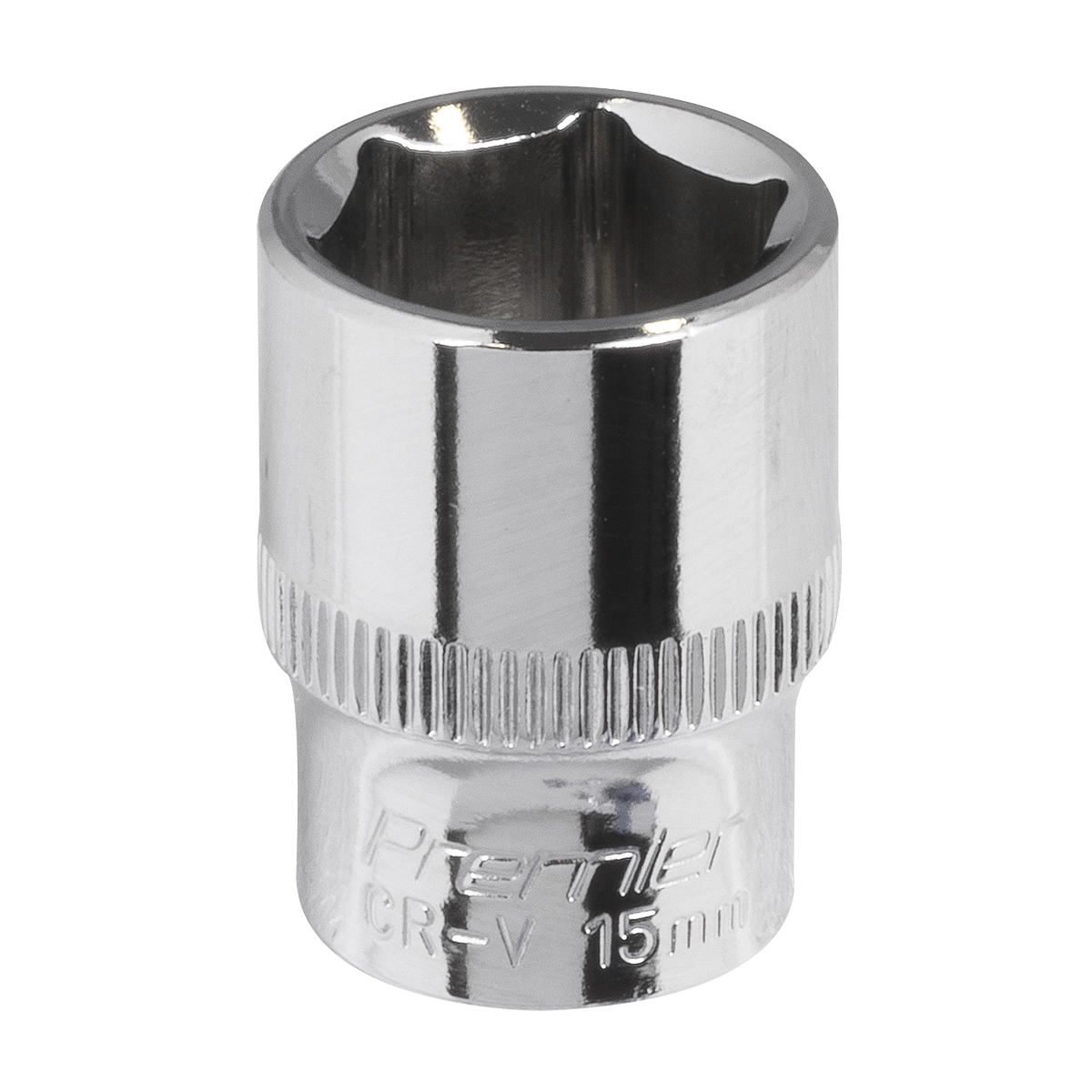 Premier SP3815 Premier Fully Polished Socket 3/8"Sq Drive 15mm