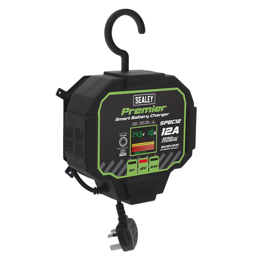 Premier SPBC12 Premier Fully Automatic Battery Charger & Maintainer 12A