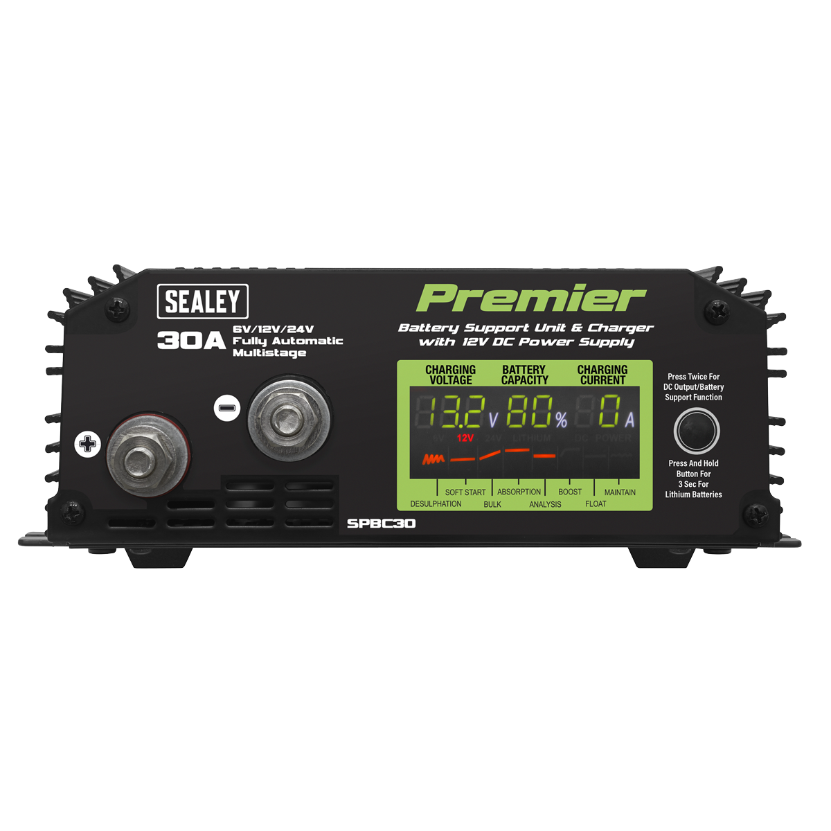 Premier SPBC30 Premier Battery Support Unit Charger & Maintainer 30A